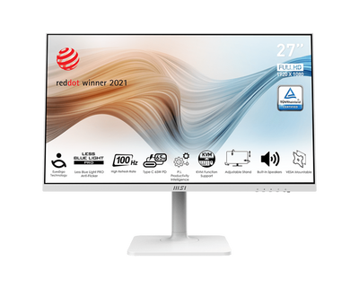 MSI Modern 23.8" IPS 100Hz MD2412PW with TypeC สีขาว