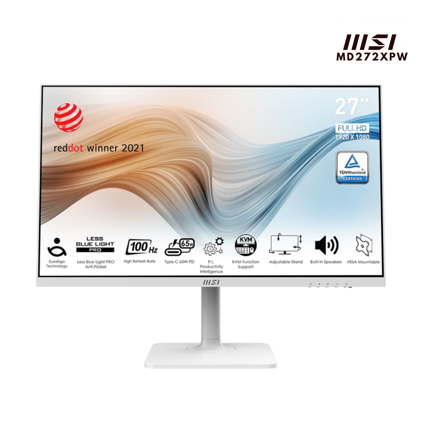 MSI Modern 27" IPS 100Hz MD272XPW with TypeC